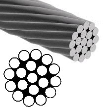 1x19 Stainless Steel Wire Rope